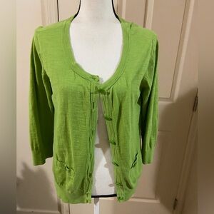 Banana Republic Large Lime Green Women's Cardigan